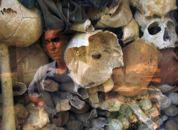 Genocidio dei Khmer Rossi, ossario di Siem Reap (La Presse) Genocidio dei Khmer Rossi, ossario di Siem Reap (La Presse)