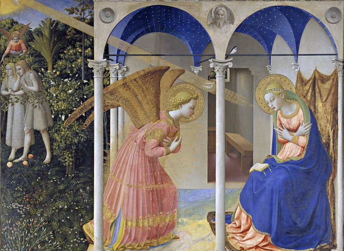 Annunciazione, Madrid, Museo del Prado (Beato Angelico) Annunciazione, Madrid, Museo del Prado (Beato Angelico)