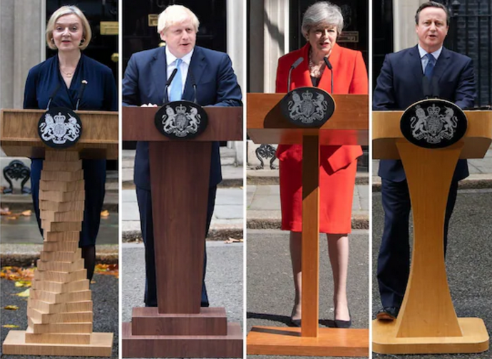 Liz Truss, Boris Johnson, Theresa May, David Cameron Liz Truss, Boris Johnson, Theresa May, David Cameron