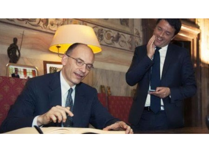 Enrico Letta e Matteo Renzi Enrico Letta e Matteo Renzi