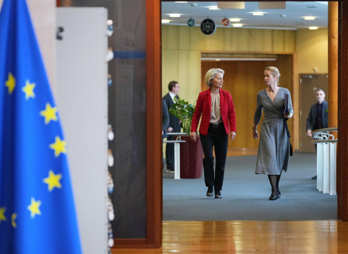 Ursula von der Leyen e Kaja Kallas (La Presse)