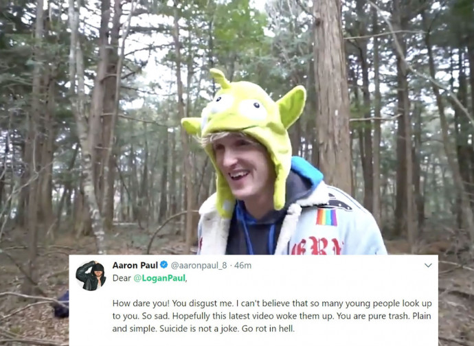 Logan Paul nella foresta dei suicidi (e la protesta online)