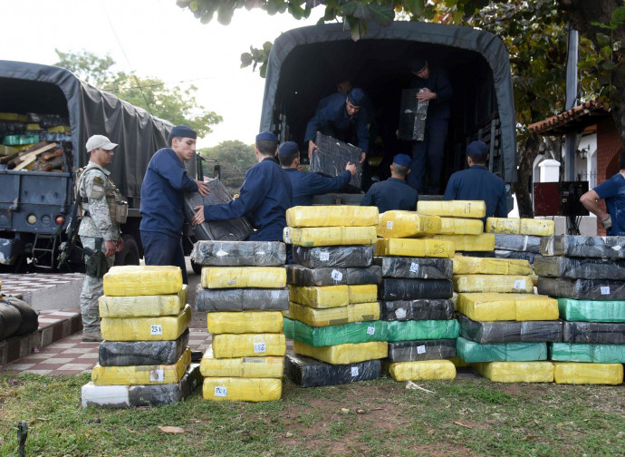 Un sequestro di droga in Paraguay Un sequestro di droga in Paraguay