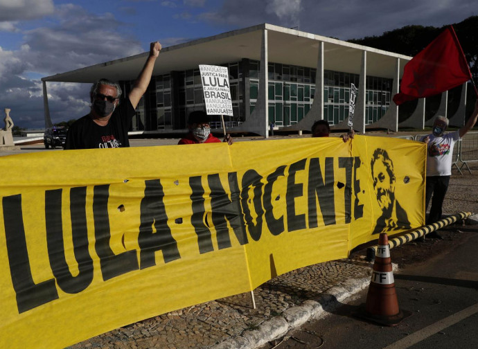 Manifestazione pro Lula