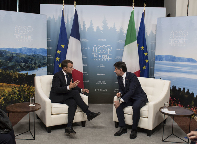 Macron e Conte