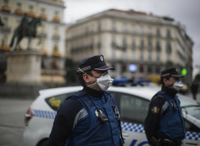 Polizia a Madrid Polizia a Madrid