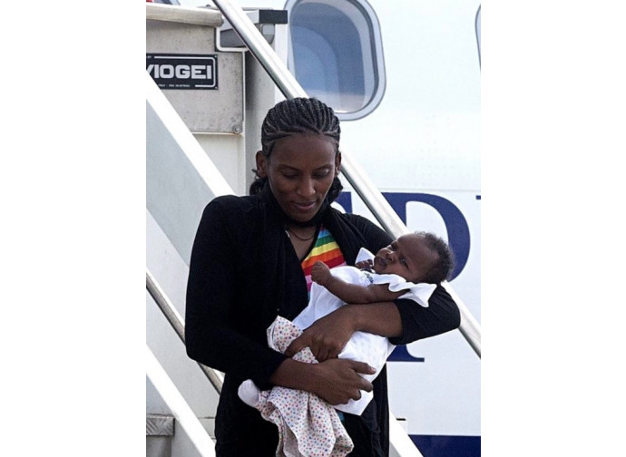 Mariam al suo arrivo in Italia Mariam al suo arrivo in Italia