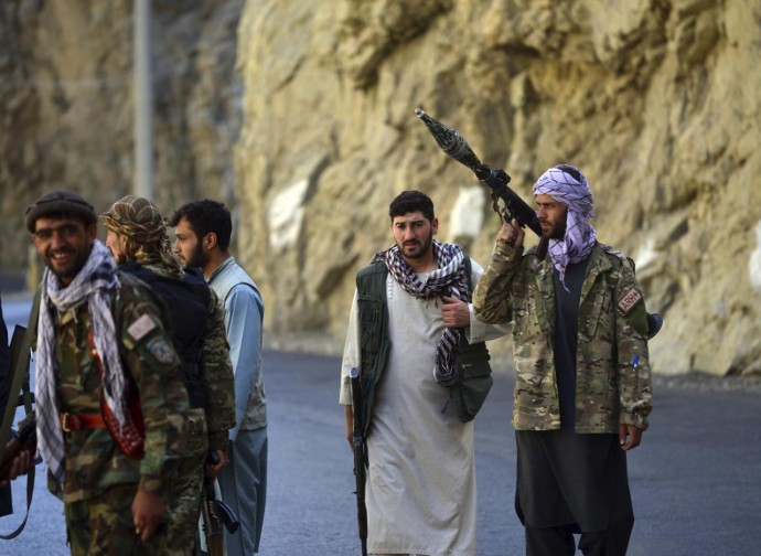 Le milizie di Massud nel Panshir Le milizie di Massud nel Panshir