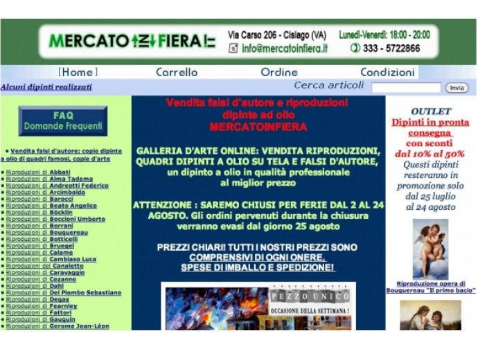 Il sito di mercatoinfiera Il sito di mercatoinfiera