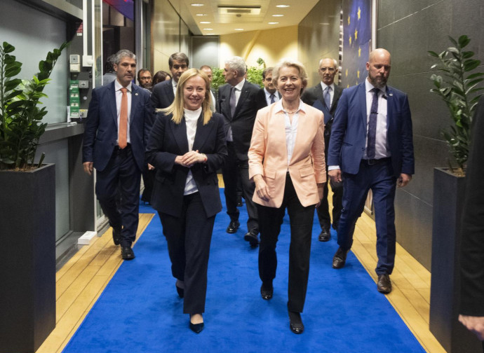 Giorgia Meloni e Ursula von der Leyen Giorgia Meloni e Ursula von der Leyen