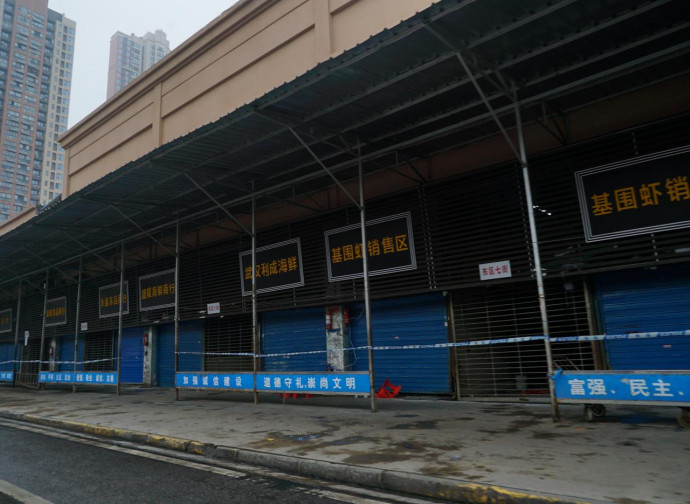 Il mercato "bagnato" di Wuhan Il mercato "bagnato" di Wuhan