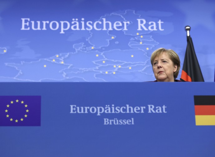 La Merkel al Consiglio Europeo
