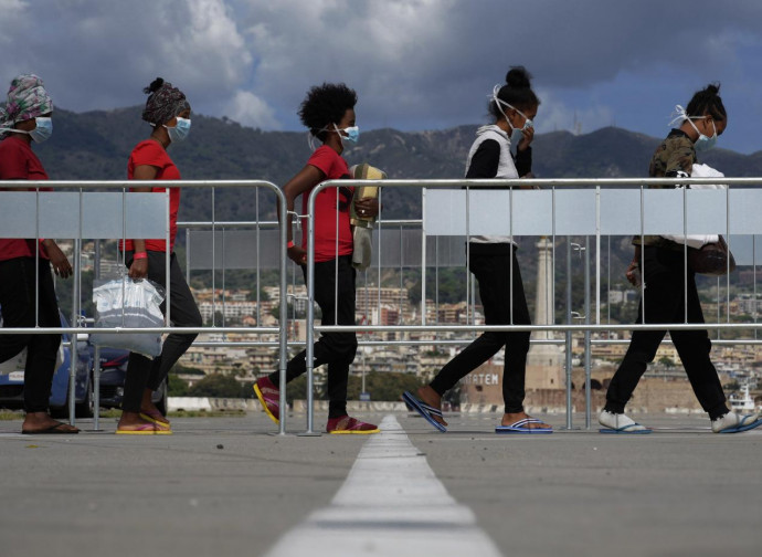 Arrivo di immigrati a Messina