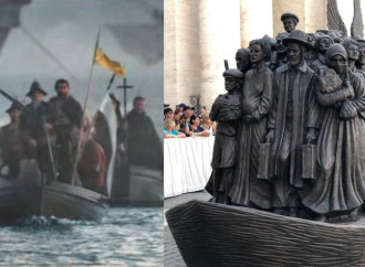 Papà Bergoglio e gli altri: quanti migranti "sovranisti" usati in quella statua