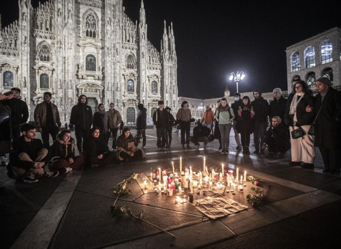 Milano, memoriale per Giulia Cecchettin (La Presse)