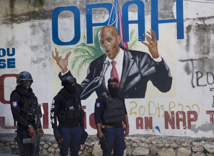 Jovenel Moise in un murales