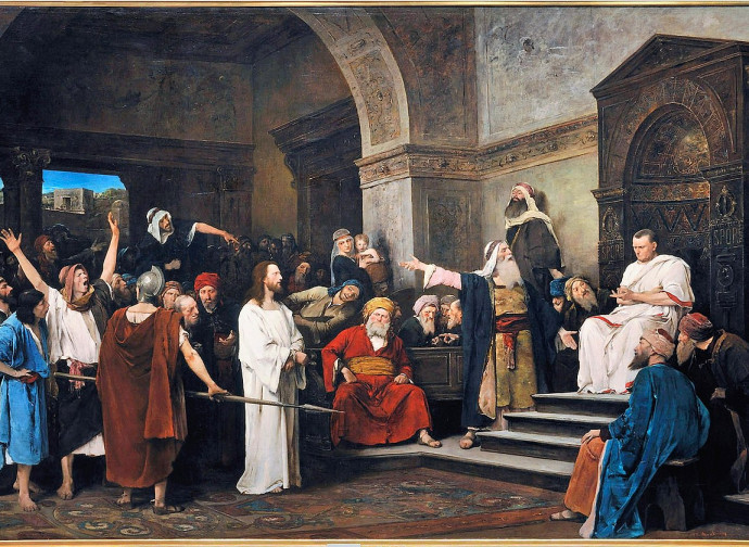 Gesù davanti a Pilato (Munkacsy) Gesù davanti a Pilato (Munkacsy)