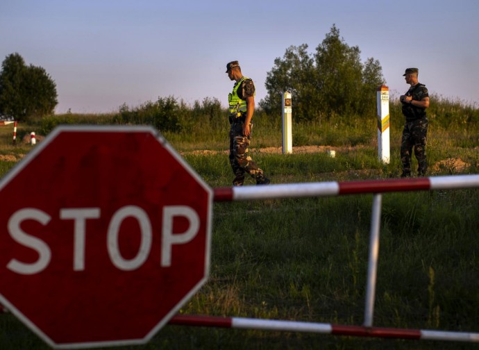 La frontiera chiusa fra Lituania e Bielorussia La frontiera chiusa fra Lituania e Bielorussia
