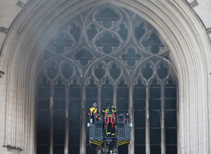 L'incendio alla Cattedrale di Nantes