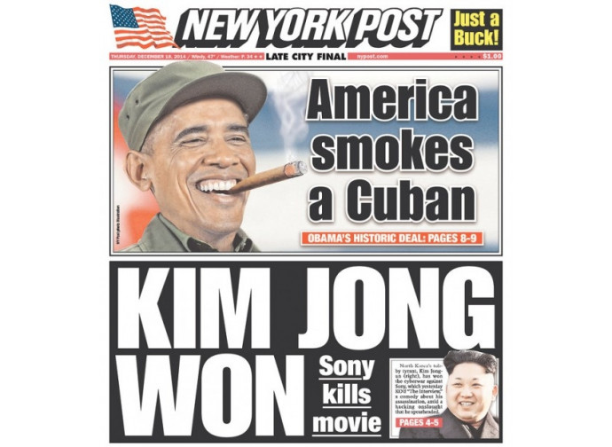 New York Post: "Kim Jong ha vinto" New York Post: "Kim Jong ha vinto"