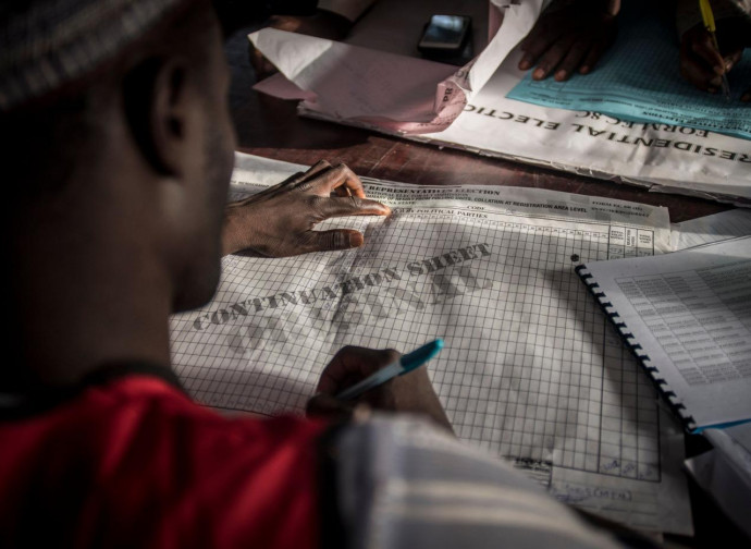 Scrutinio dei voti in Nigeria