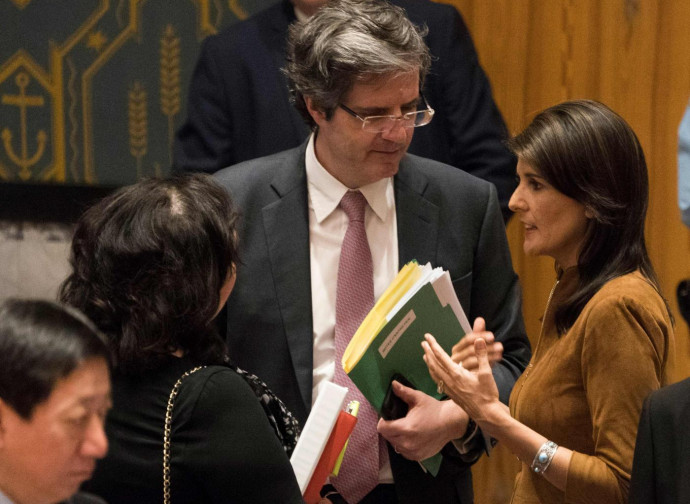 L'ambasciatrice Usa Nikki Haley all'Onu