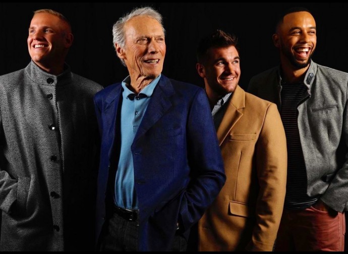 Clint Eastwood e i tre protagonisti