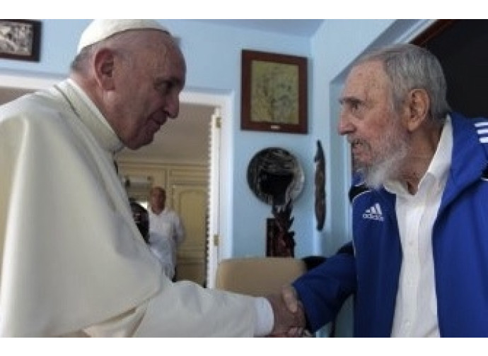 L'incontro tra papa Francesco e Fidel Castro L'incontro tra papa Francesco e Fidel Castro