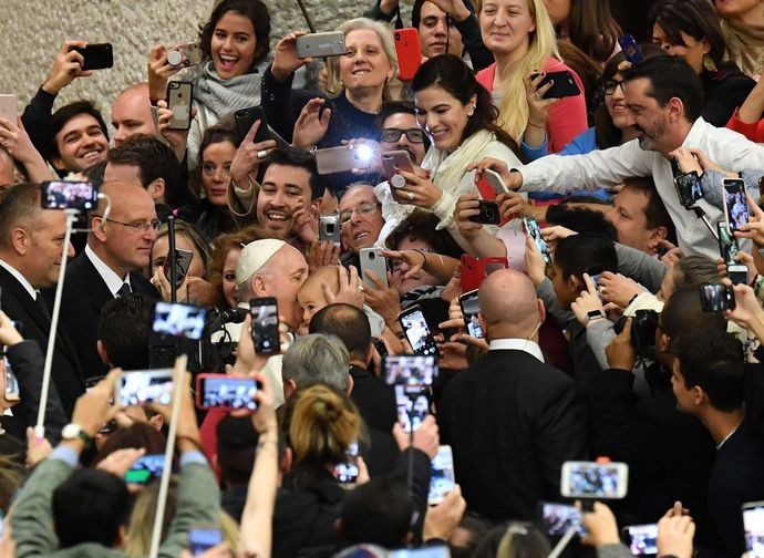 Papa Francesco all'udienza generale al ritorno dagli Emirati