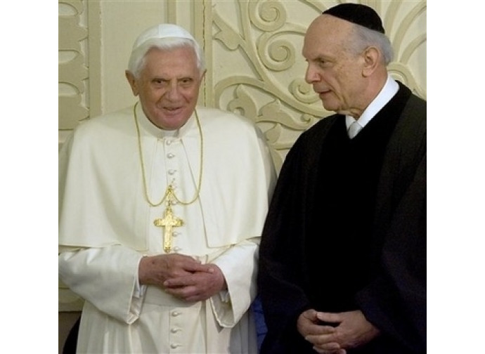 Benedetto XVI col rabbino Neusner Benedetto XVI col rabbino Neusner