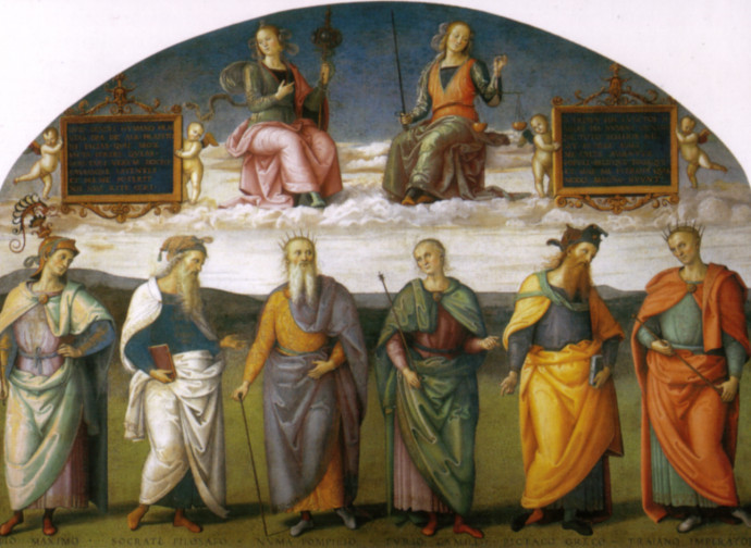 Perugino, Prudenza e Giustizia