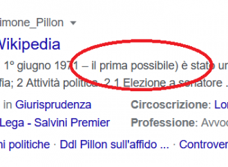 Per Wikipedia Pillon deve morire