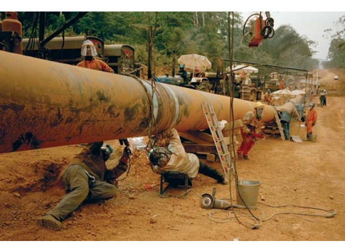 Costruzione della pipeline del Chad