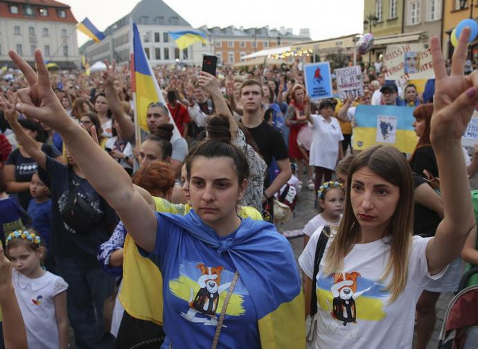 Festa dell'indipendenza ucraina a Varsavia, il 24 agosto scorso