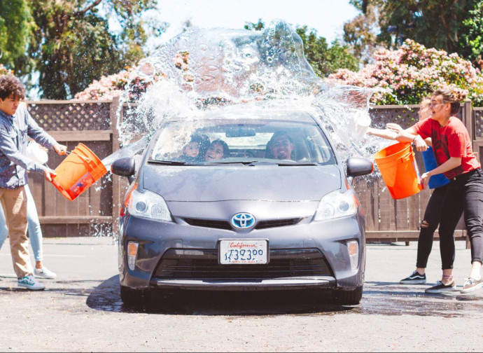 Prius, lavaggio casalingo