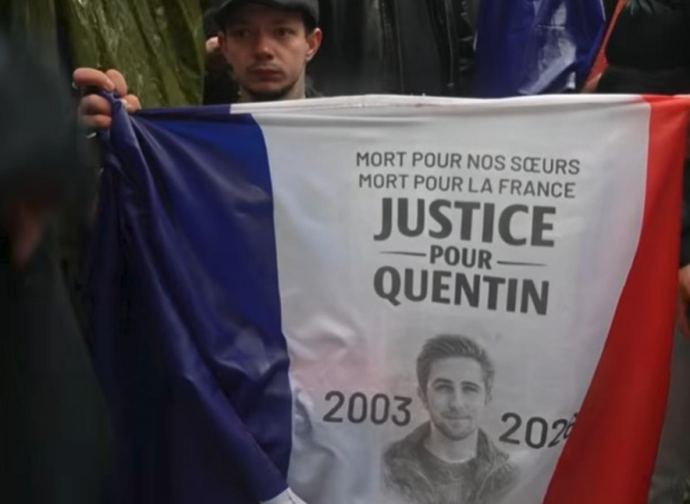 Protesta per la morte di Quentin Deranque