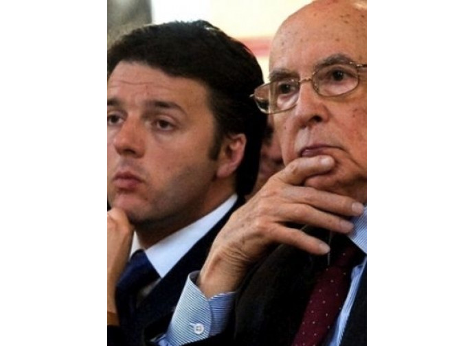 Matteo Renzi e Giorgio Napolitano Matteo Renzi e Giorgio Napolitano