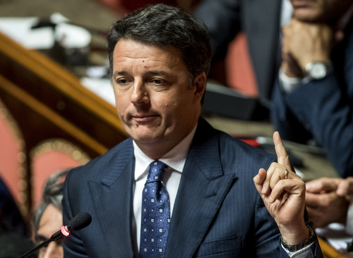 Matteo Renzi in Senato Matteo Renzi in Senato