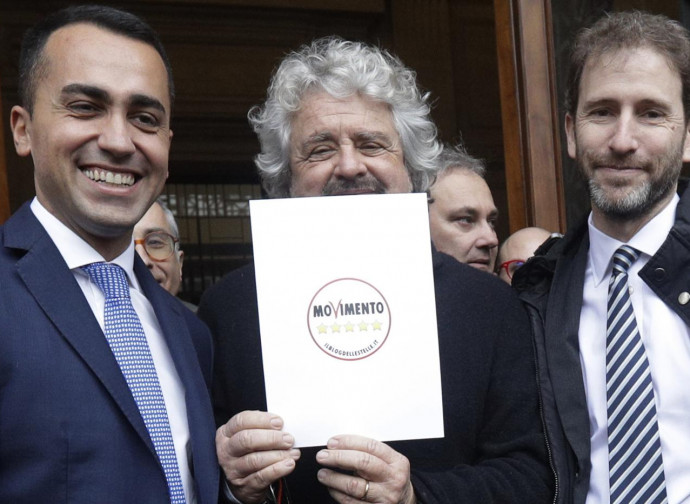 Di Maio, Grillo e Casaleggio