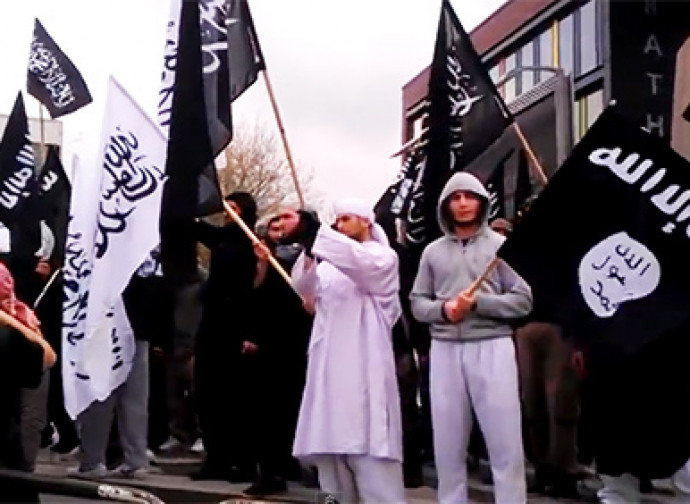 Manifestazione di radicali islamici in Germania