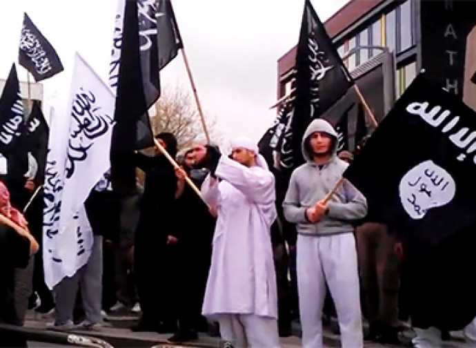 Manifestazione di radicali islamici in Germania Manifestazione di radicali islamici in Germania