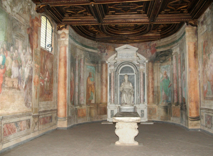 L'oratorio di Santa Barbara al Celio dove sorgeva il Triclinium Pauperum
