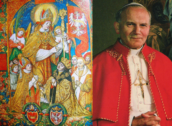 San Stanislao e Giovanni Paolo II (ritratto fotografico di Yousouf Karsh) San Stanislao e Giovanni Paolo II (ritratto fotografico di Yousouf Karsh)