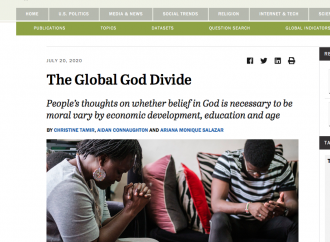 Sondaggio globale: il mondo crede ancora in Dio