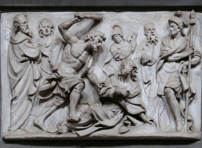 Martirio di san Giacomo minore, XVII secolo Martirio di san Giacomo minore, XVII secolo