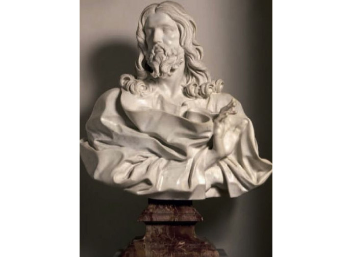 Il busto marmoreo di Cristo Salvatore del Bernini Il busto marmoreo di Cristo Salvatore del Bernini