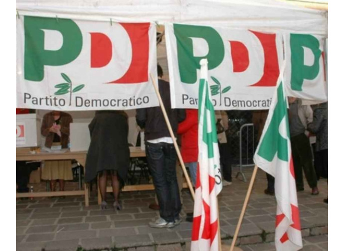 Un gazebo delle primarie del Pd