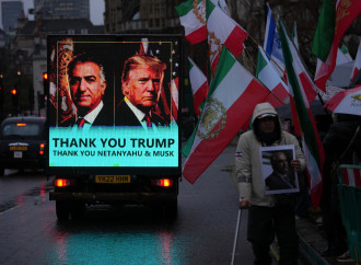 Manifestazione di dissidenti iraniani a Londra (AP)