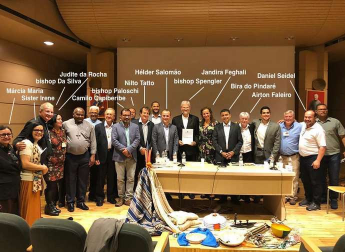 L'incontro con i politici brasiliani organizzato dal Repam L'incontro con i politici brasiliani organizzato dal Repam