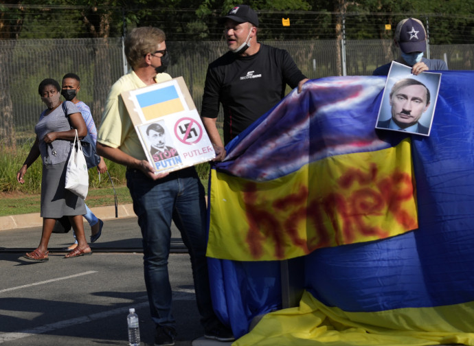 Manifestazione in Sud Africa pro Ucraina